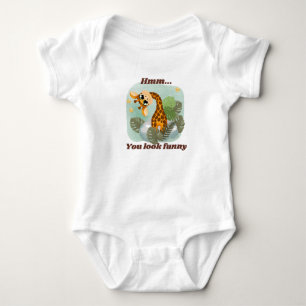 cute giraffe baby bodysuit