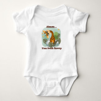 cute giraffe baby bodysuit