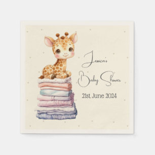 Cute Giraffe Baby Napkin