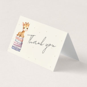 Cute Giraffe Baby Thank you