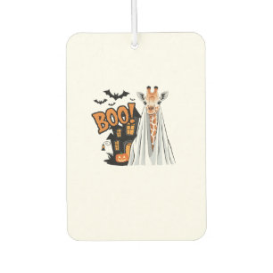 Cute Giraffe Boo Fun Halloween Costume Zoo Lover   Car Air Freshener