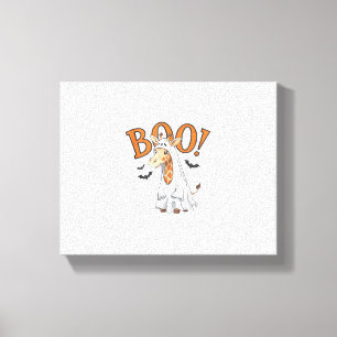 Cute Giraffe Boo Halloween Costume Zoo Lover _10 Canvas Print