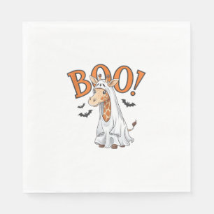 Cute Giraffe Boo Halloween Costume Zoo Lover _10 Napkin