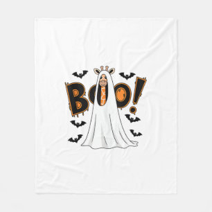 Cute Giraffe Boo Halloween Costume Zoo Lover _3 Fleece Blanket