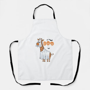Cute Giraffe Boo Halloween Costume Zoo Lover _7 Apron