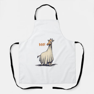 Cute Giraffe Boo Halloween Costume Zoo Lover Giraf Apron