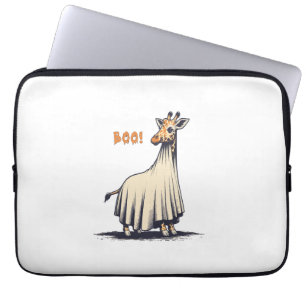 Cute Giraffe Boo Halloween Costume Zoo Lover Giraf Laptop Sleeve