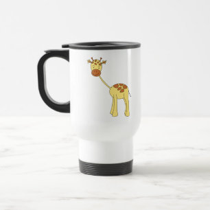 Cute Giraffe. Cartoon. Travel Mug