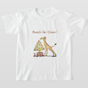 Cute Giraffe Christmas – Hand-Drawn Art T-Shirt