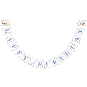 Cute Giraffe Colourful Balloon Boy Birthday Bunti Bunting