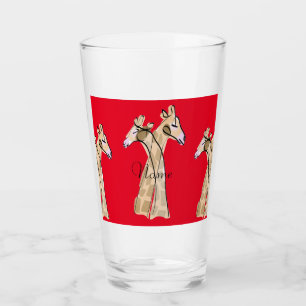 Cute Giraffe Couple Thunder_Cove Glass