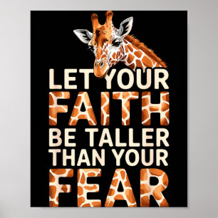Cute Giraffe Design For Men Women Adult Safari Gir Poster