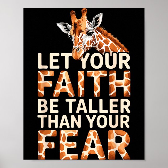 Cute Giraffe Design For Men Women Adult Safari Gir Poster (Front)