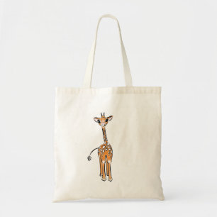 Cute Giraffe drawing, safari animals  Tote Bag
