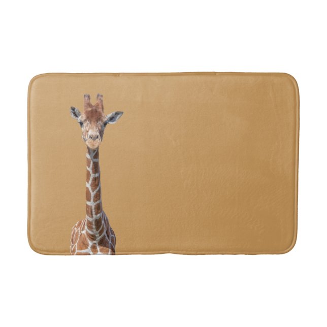 Cute giraffe face bath mat (Front)