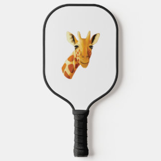Cute giraffe face beautiful safari  pickleball paddle