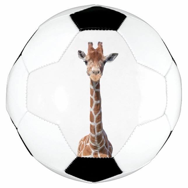 Cute giraffe face football (Front)