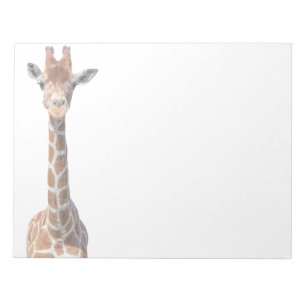 Cute giraffe face notepad