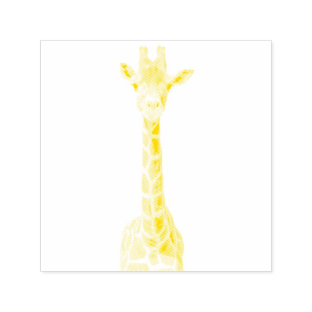 Cute giraffe face self-inking stamp (Design)