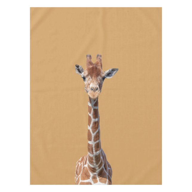 Cute giraffe face tablecloth (Front)