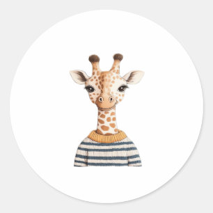 Cute Giraffe for Kids Classic T-Shirt Classic Round Sticker