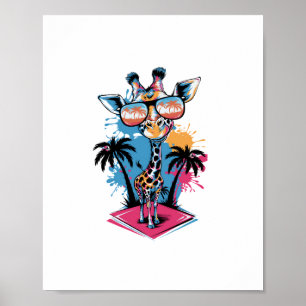 Cute Giraffe for Kids for a Kid Poster
