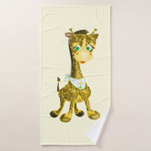 Cute Giraffe Funny Bath Towel
