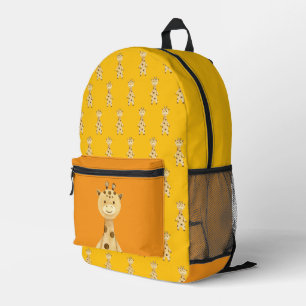 Cute Giraffe gender neutral  Printed Backpack