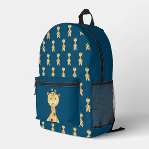 Cute Giraffe gender neutral Printed Backpack