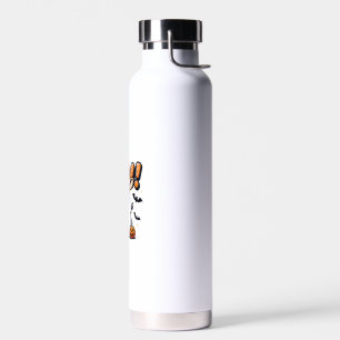 Cute Giraffe Ghost Boo Halloween Costume Zoo Lover Water Bottle