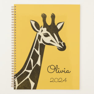 Cute giraffe head decoration planner