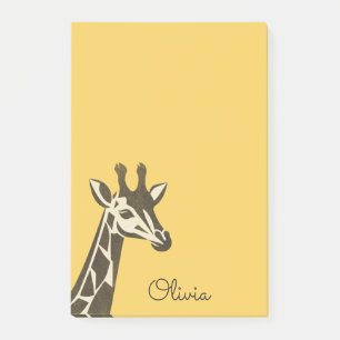 Cute giraffe head decoration post-it notes