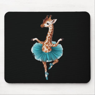 Cute Giraffe In A Tutu Dancing As A Ballerina Mouse Mat