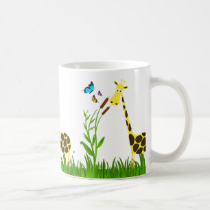 Cute Giraffe in Garden Mug