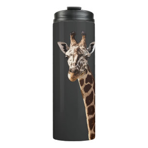 Cute Giraffe Is Looking At You! Thermal Tumbler