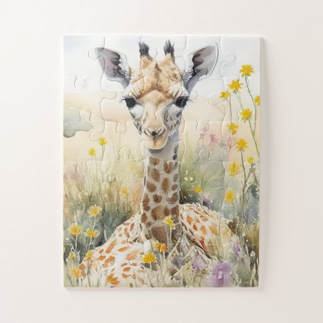 Cute Giraffe Jigsaw Puzzle (Vertical)