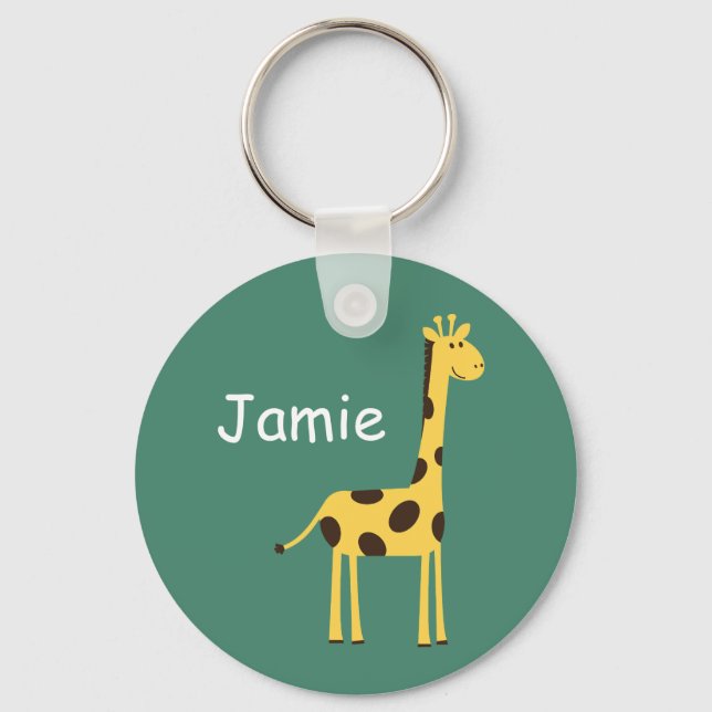 Cute Giraffe Key Ring (Front)
