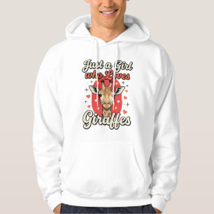 Cute Giraffe Lover Vintage Girl Shirt Design_1