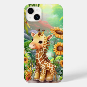 cute giraffe lovers jungle Case-Mate iPhone 14 plus case