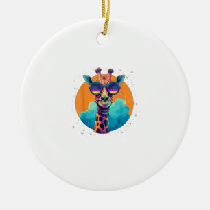 Cute Giraffe Men Women Kids _1 Ceramic Tree Decoration