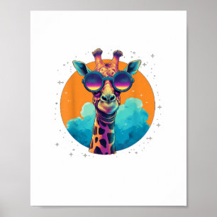 Cute Giraffe Men Women Kids _1 Poster