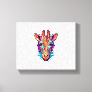 Cute Giraffe Men Women Kids  Canvas Print