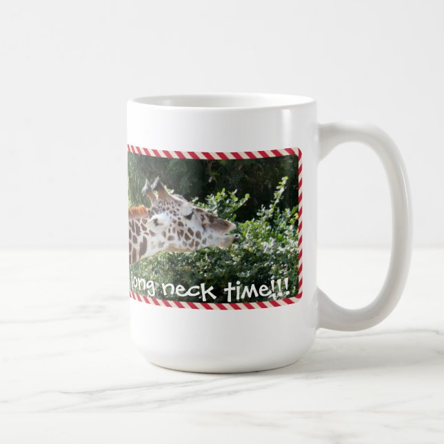 Cute Giraffe Mug, 5pm somewhere, long neck time! Coffee Mug (Right)