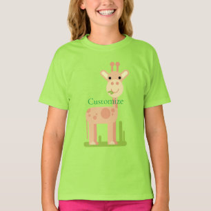 Cute Giraffe Munching  Thunder_Cove T-Shirt