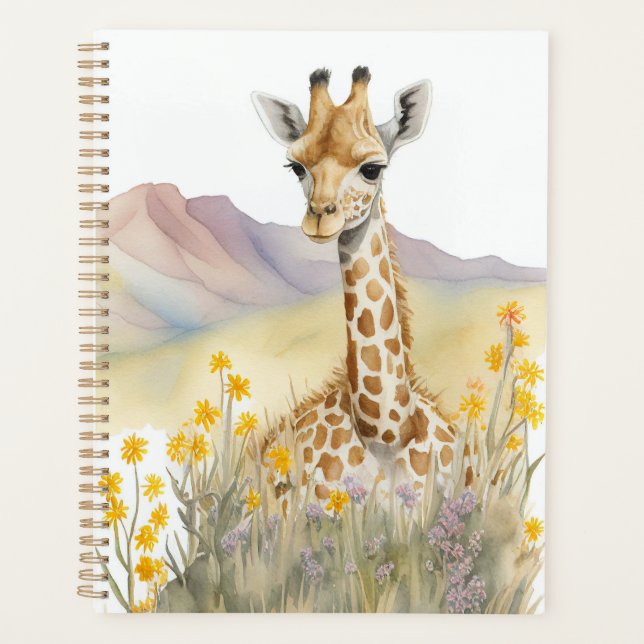 Cute Giraffe  Planner (Front)