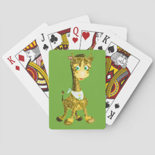 Cute Giraffe Playing Cards