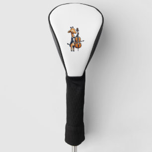 Cute Giraffe Playing Cello Giraffes Musician Music Golf Head Cover