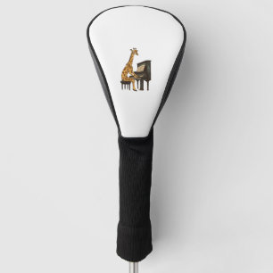 Cute Giraffe Playing Piano Giraffes Musician Music Golf Head Cover