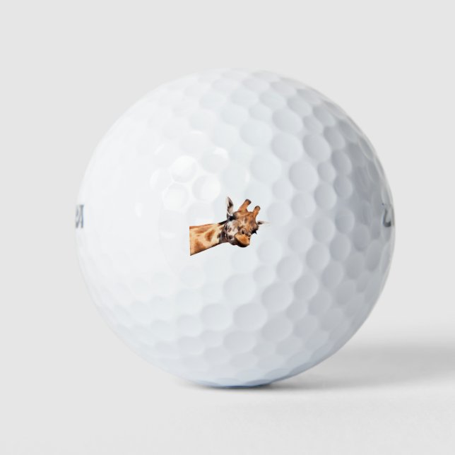 Cute Giraffe Portrait Golf Balls (Front)