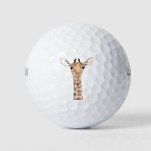 Cute Giraffe Safari Animal Africa Nature  Golf Balls